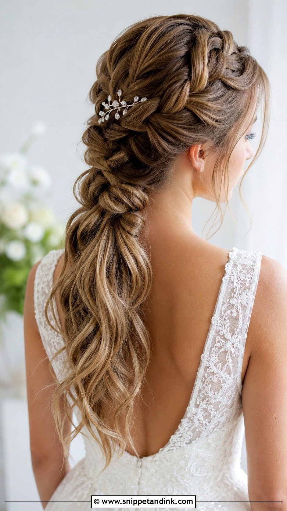 French Braid Wedding Hairstyle - Snippet and Ink - 25 Wedding Hairstyles with Braids