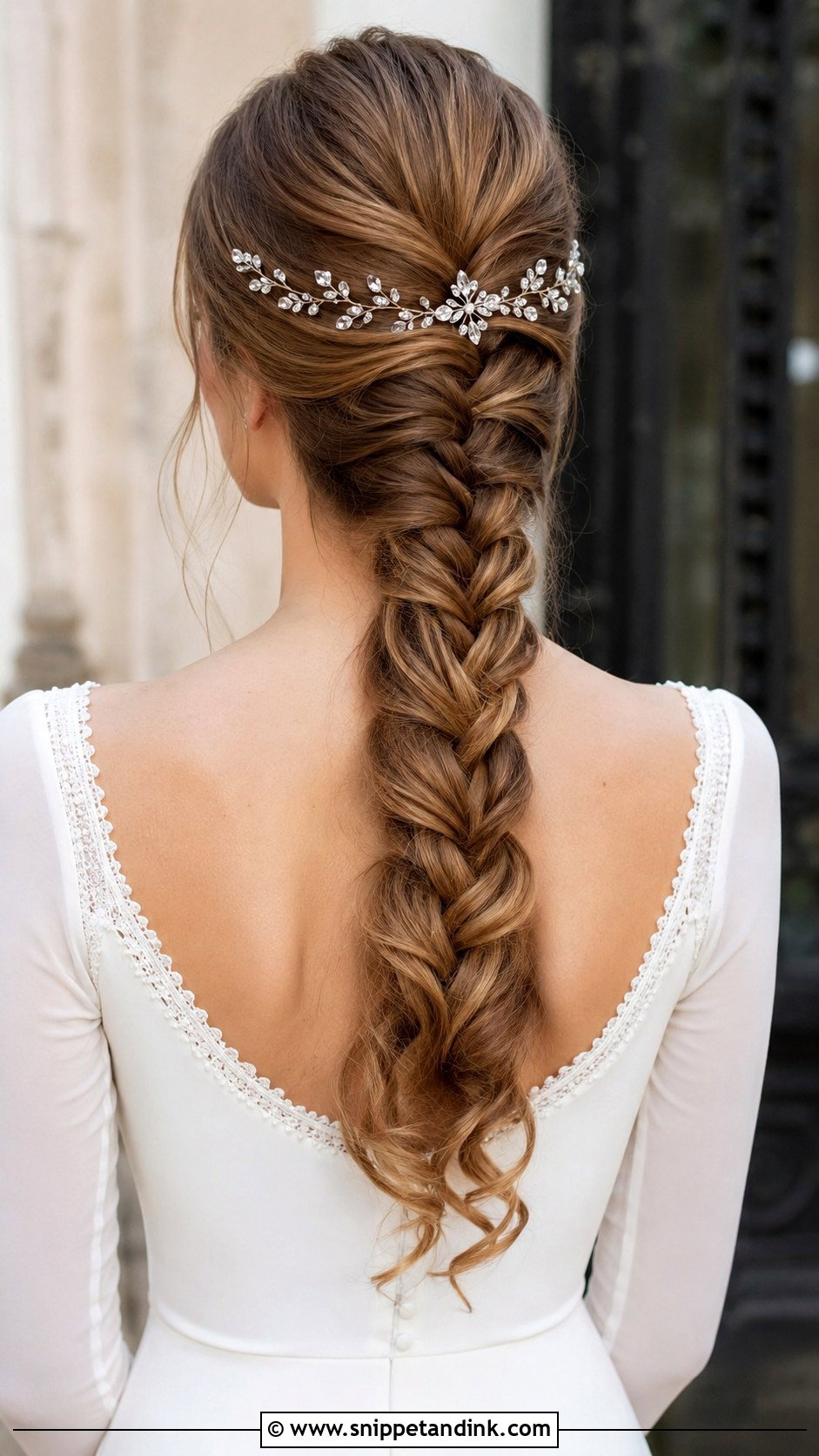 French Braid Wedding Hairstyle For Long Hair - Snippet and Ink - 20 Braid Wedding Hairstyles for Long Hair