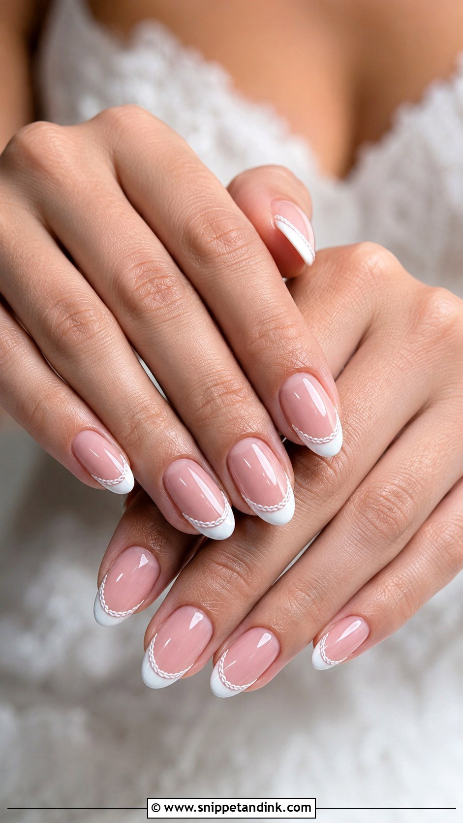 French Braid Wedding Nails - Snippet and Ink - 20 Braid Wedding Nails