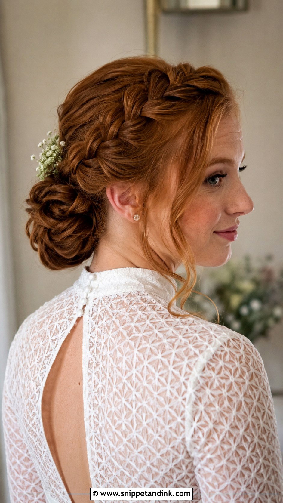 French Braid Wedding Updo - Snippet and Ink - 20 Elegant Braided Hairstyles Weddings