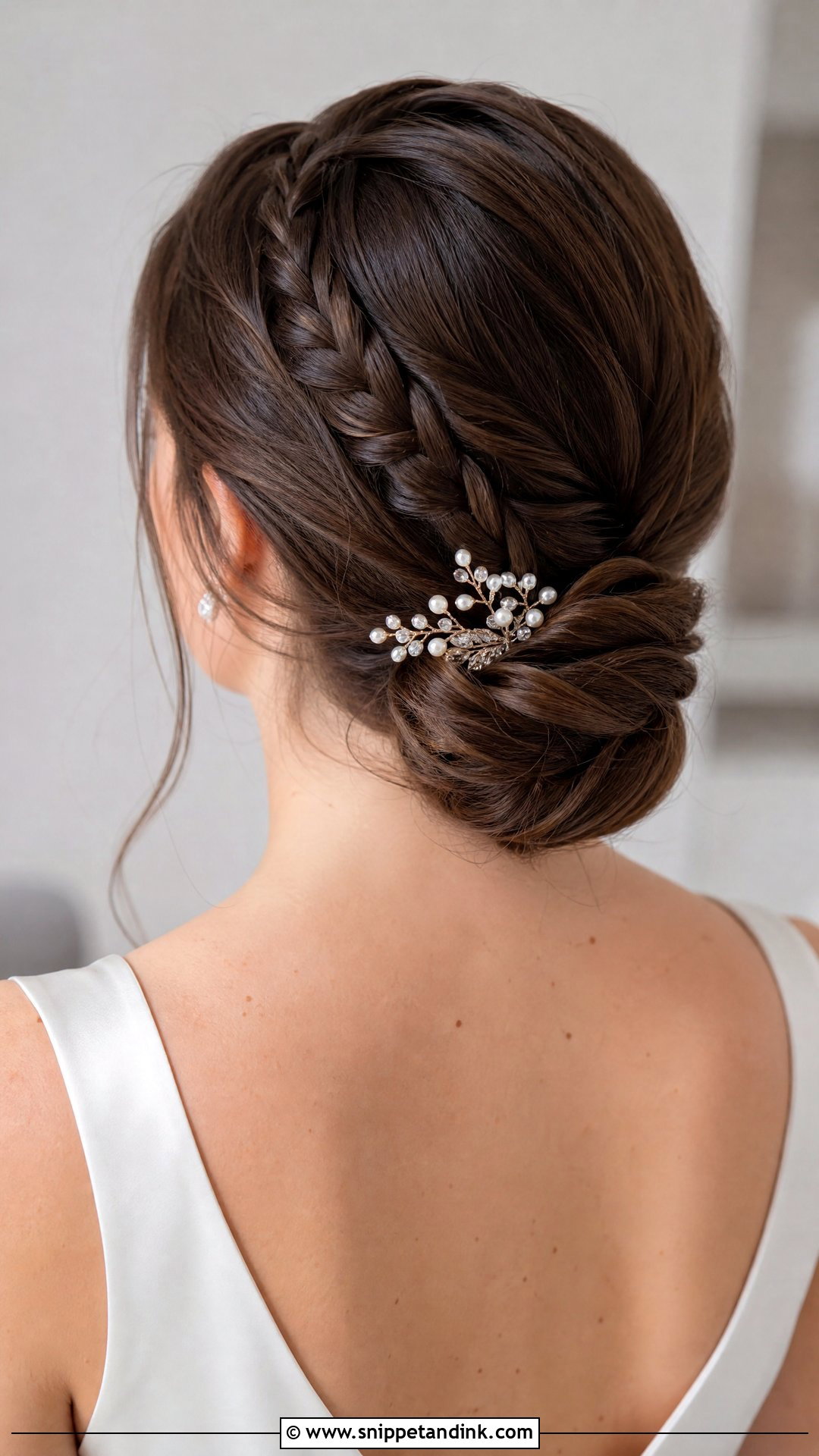 French Braid Wedding Updo - Snippet and Ink - 20 Wedding Hair Braids
