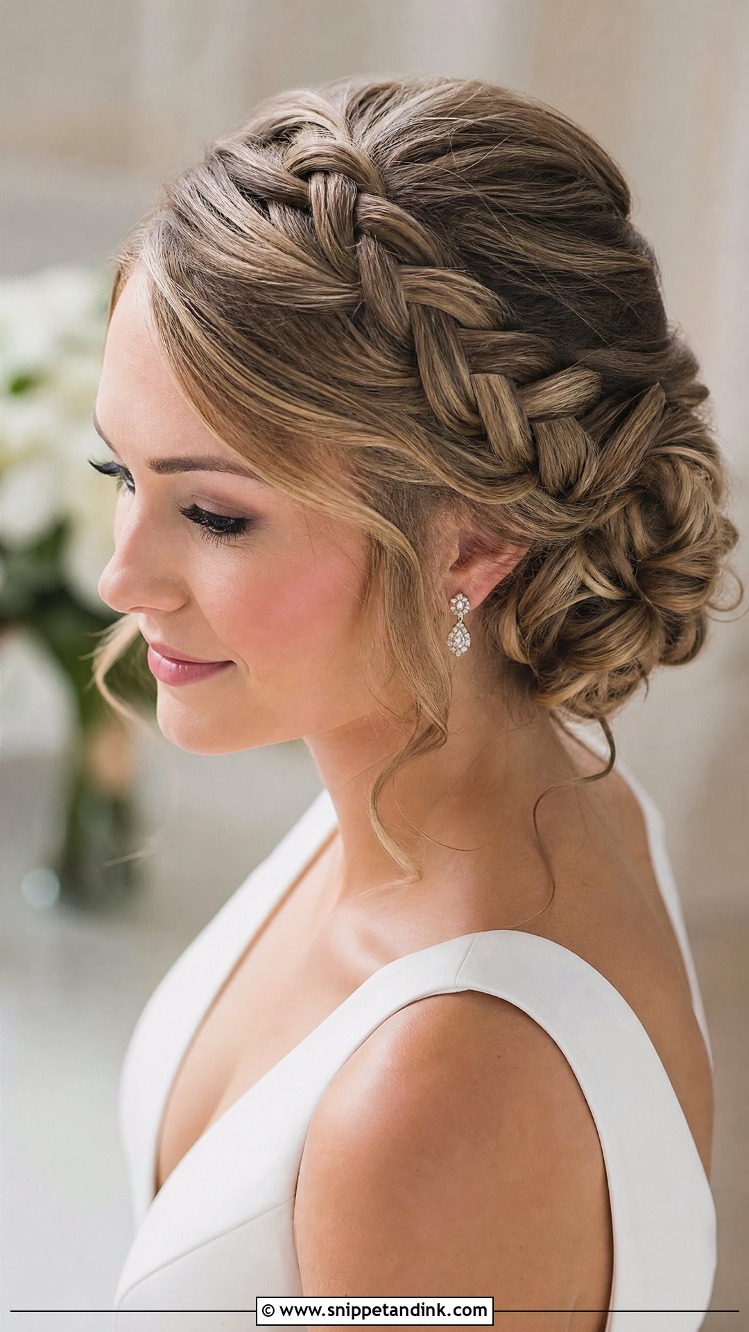 French Braid Wedding Updo - Snippet and Ink - 20 Wedding Updo Hairstyles with Braid