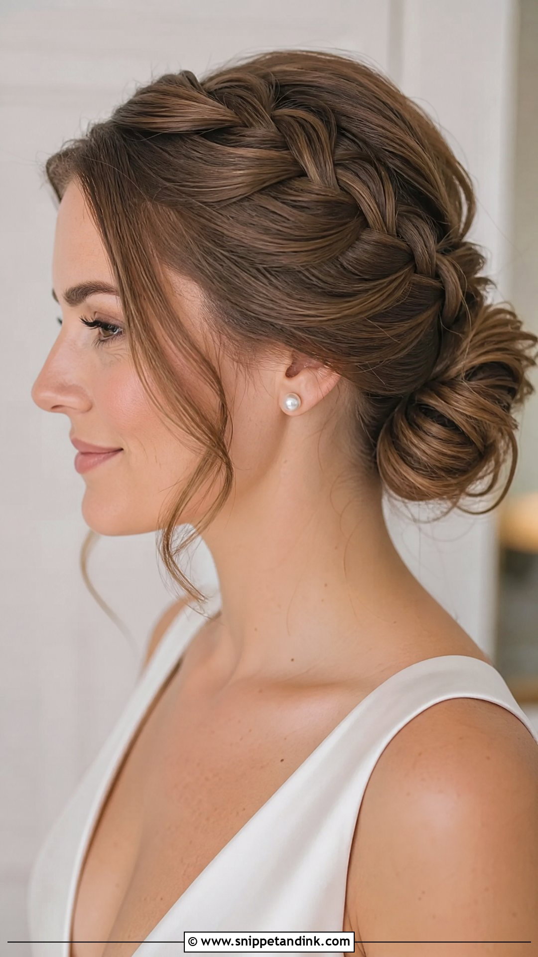 French Braid Wedding Updo - Snippet and Ink - 15 Braided Wedding Hairstyle Ideas