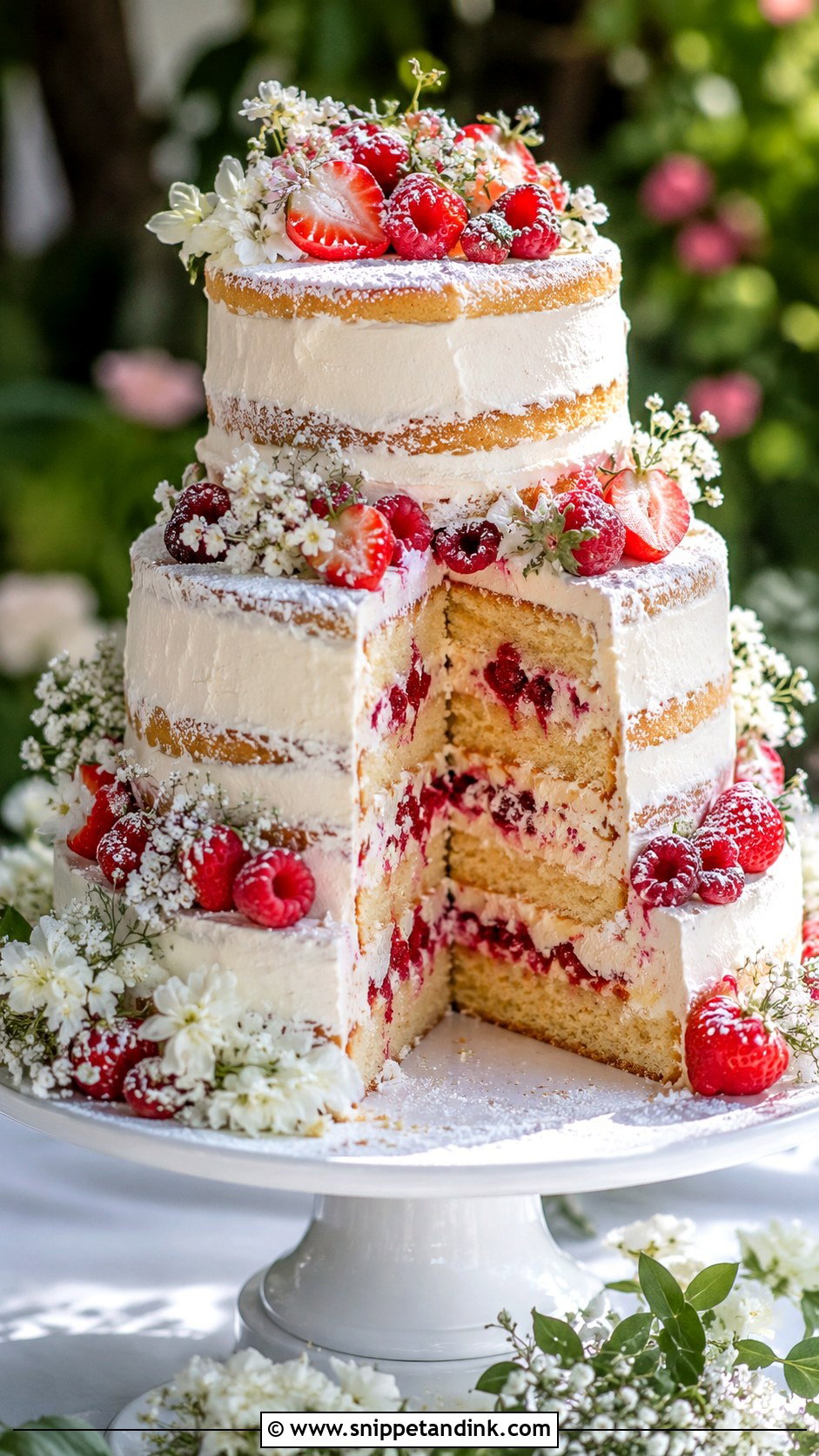 French Chantilly Wedding Cake - Snippet and Ink - 25 French Style Wedding Cake Ideas