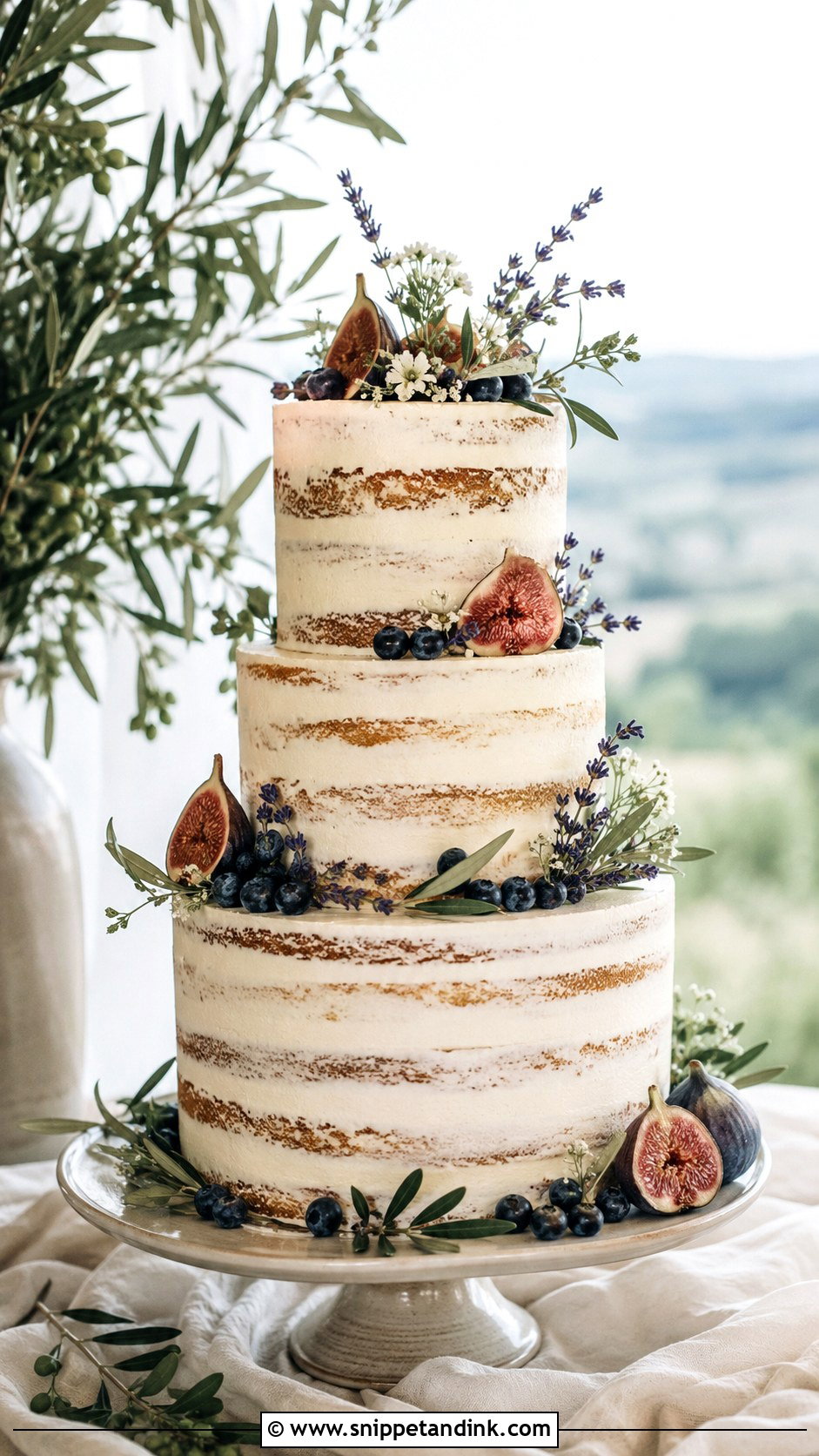 French Countryside Wedding Cake - Snippet and Ink - 25 French Style Wedding Cake Ideas