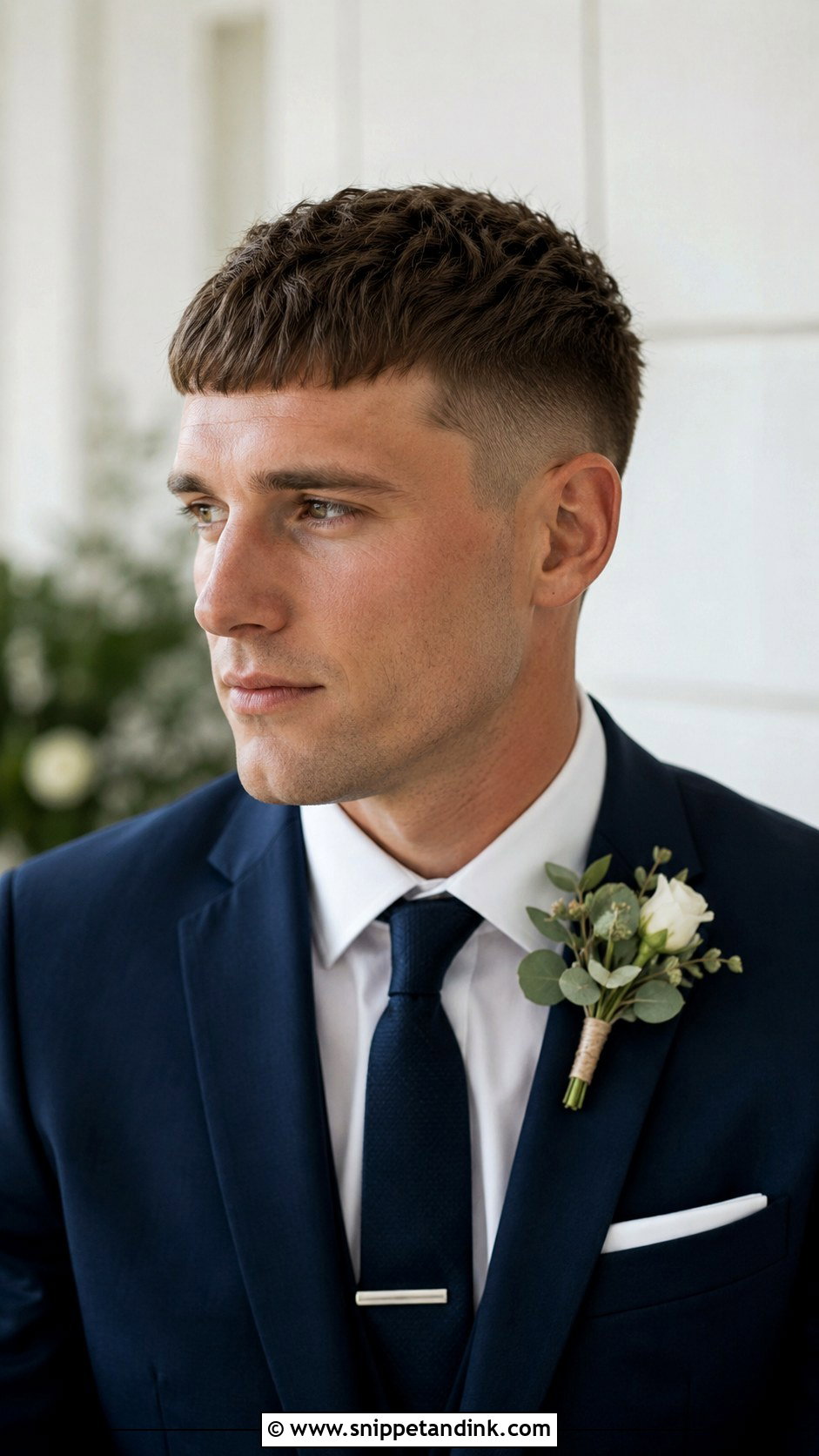 French Crop Haircut for Grooms - Snippet and Ink - 25 Wedding Hairstyles Men