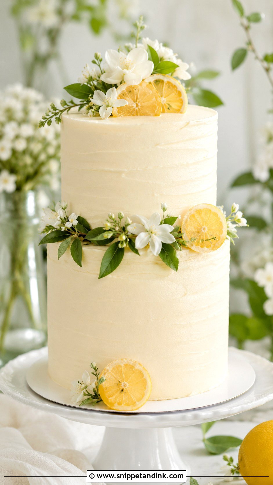 French Lemon Wedding Cake - Snippet and Ink - 25 French Style Wedding Cake Ideas