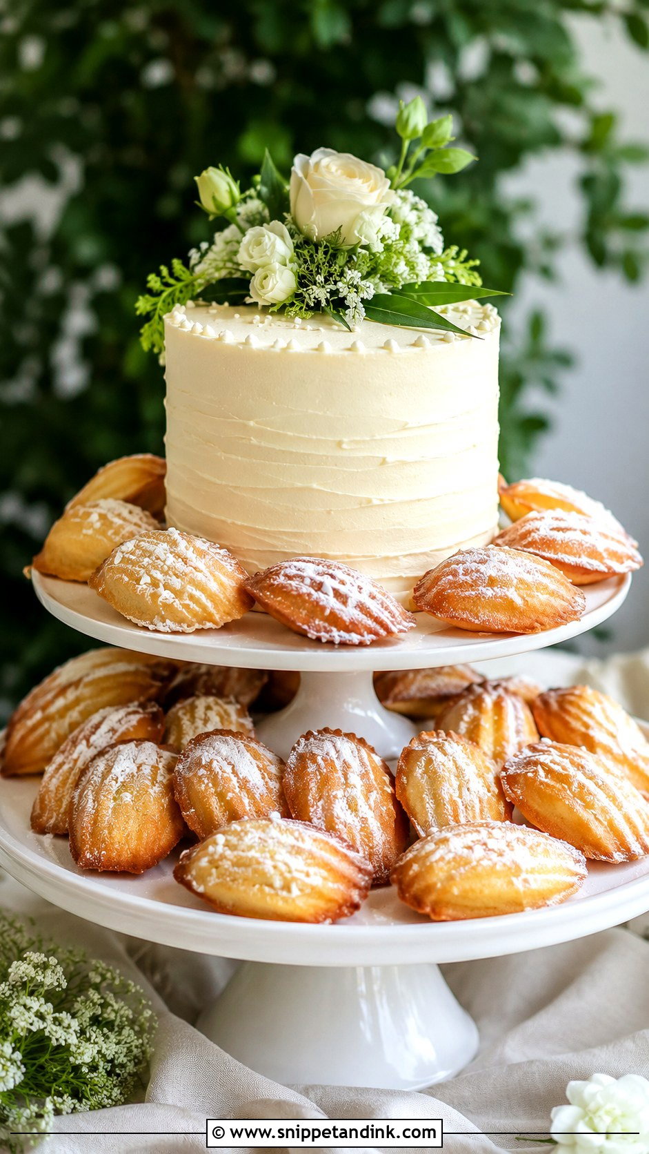French Madeleine Wedding Cake - Snippet and Ink - 25 French Style Wedding Cake Ideas