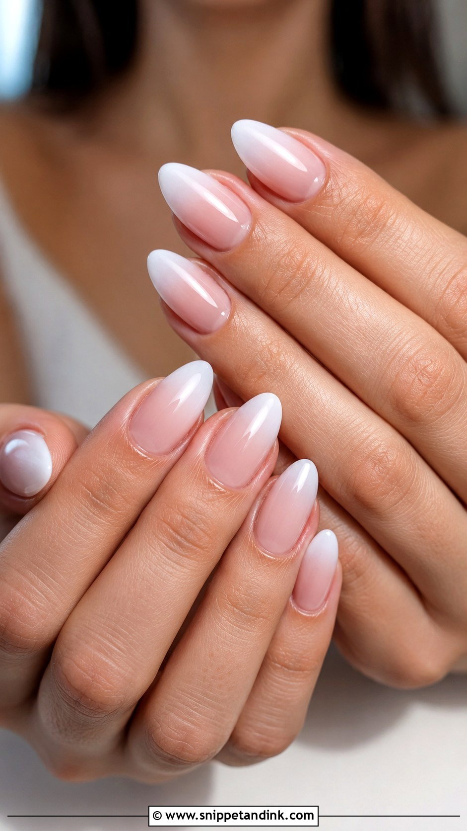 French Ombre Bridesmaid Nails - Snippet and Ink - 30 Wedding Nails for Bridesmaids