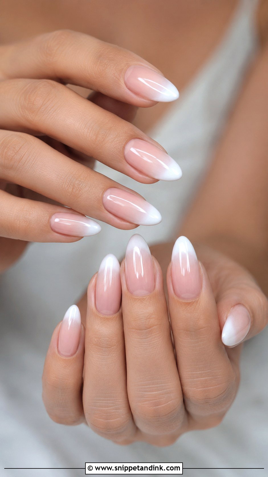 French Ombre Bridesmaids Nails - Snippet and Ink - 30 Bridesmaids Nails