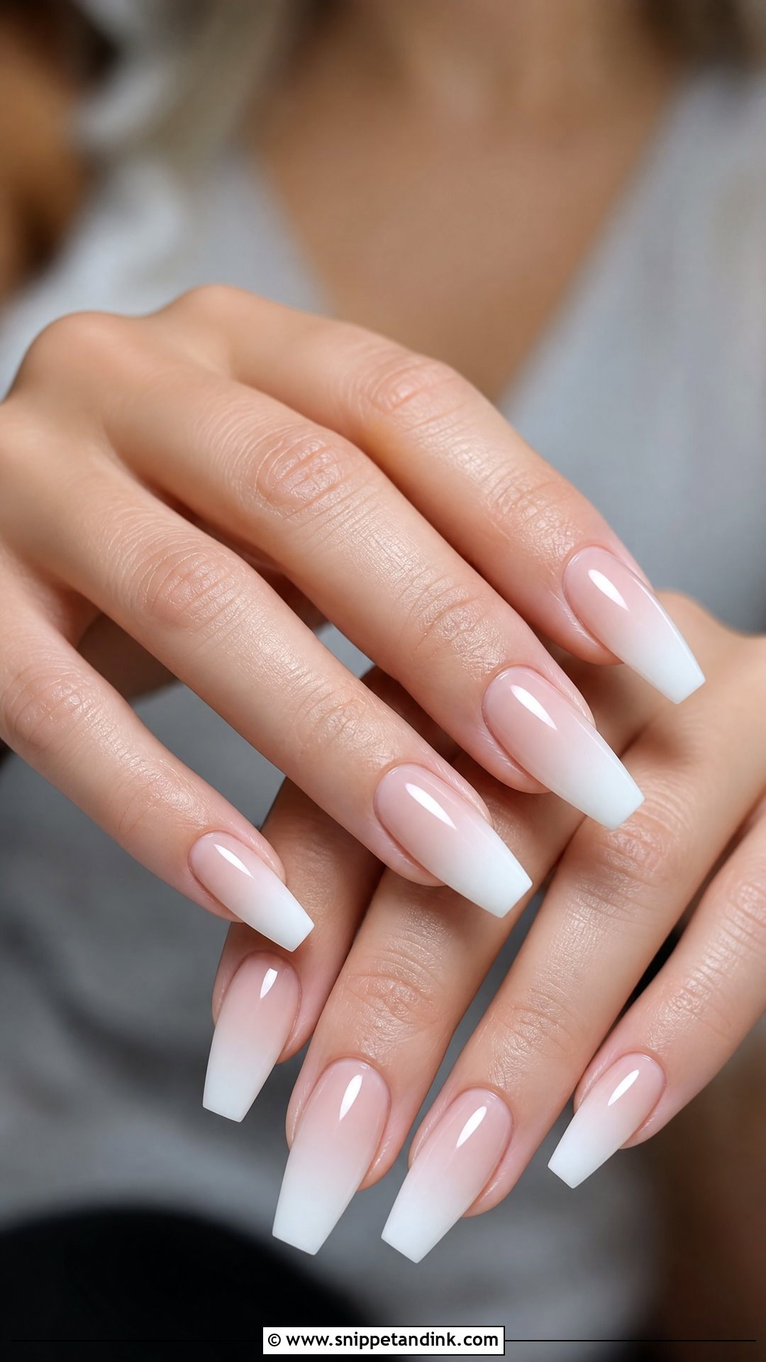 French Ombre Wedding Nails - Snippet and Ink - 25 French Tip Wedding Nails