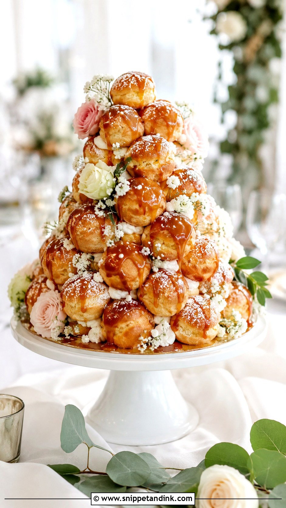 French Profiterole Wedding Cake - Snippet and Ink - 25 French Style Wedding Cake Ideas