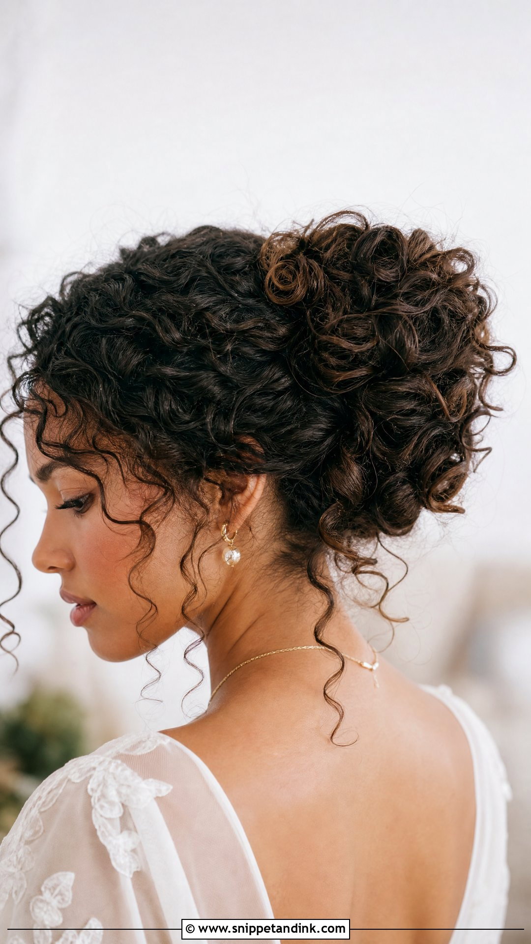 French Roll For Curly Hair Brides - Snippet and Ink - 20 French Roll Wedding Hairstyle Ideas