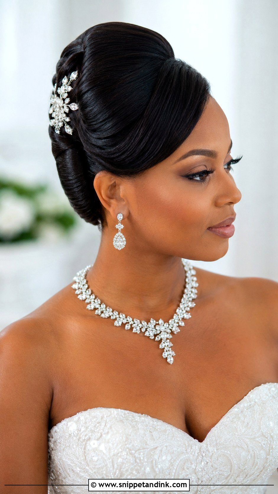 French Roll Updo - Snippet and Ink - 20 Bridal Hair Updo Black Women Ideas