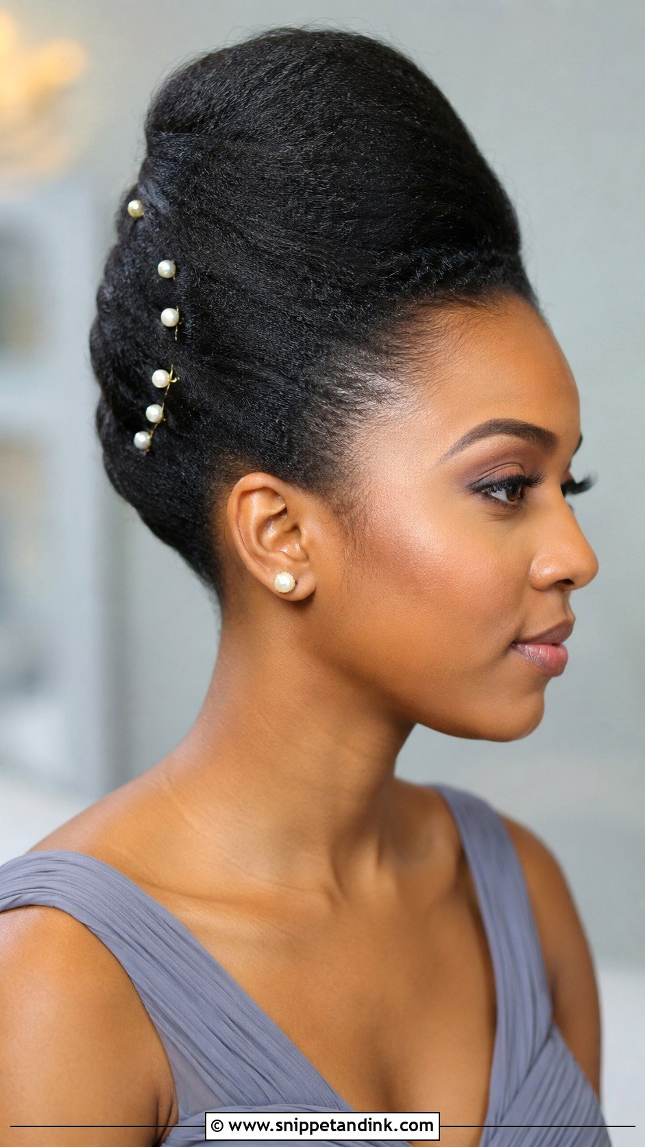 French Roll Wedding Hairstyle - Snippet and Ink - 20 Black Wedding Hairstyles for Bridesmaids