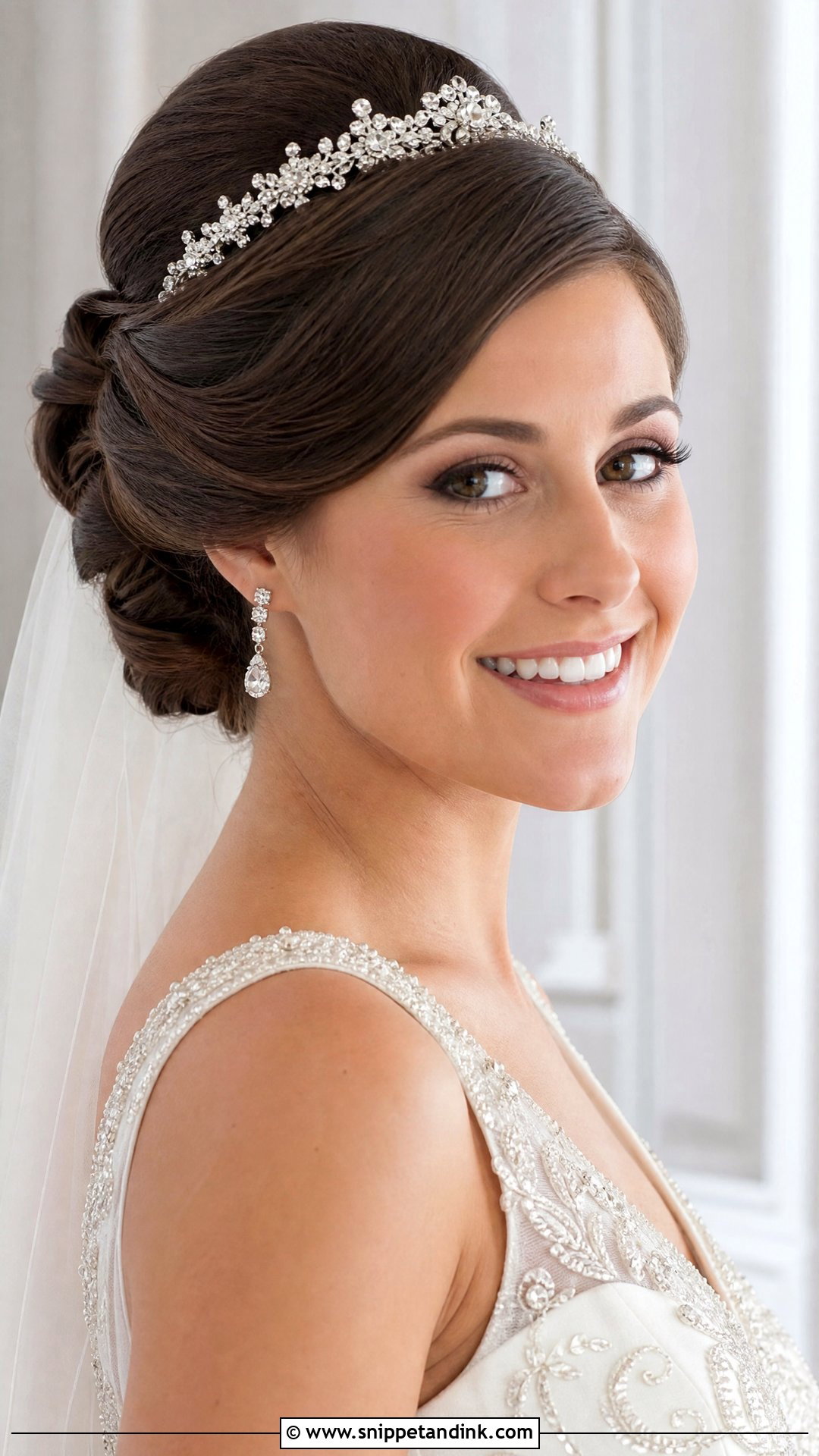 French Roll With A Bouffant Crown - Snippet and Ink - 20 French Roll Wedding Hairstyle Ideas