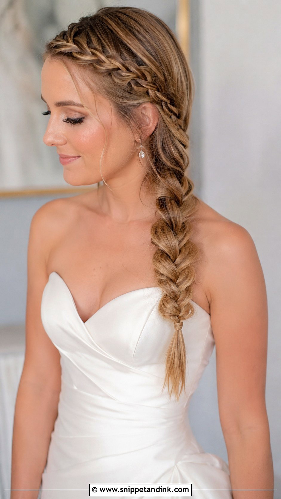 French Side Braid for Wedding - Snippet and Ink - 20 Side Braid Hairstyles for Wedding