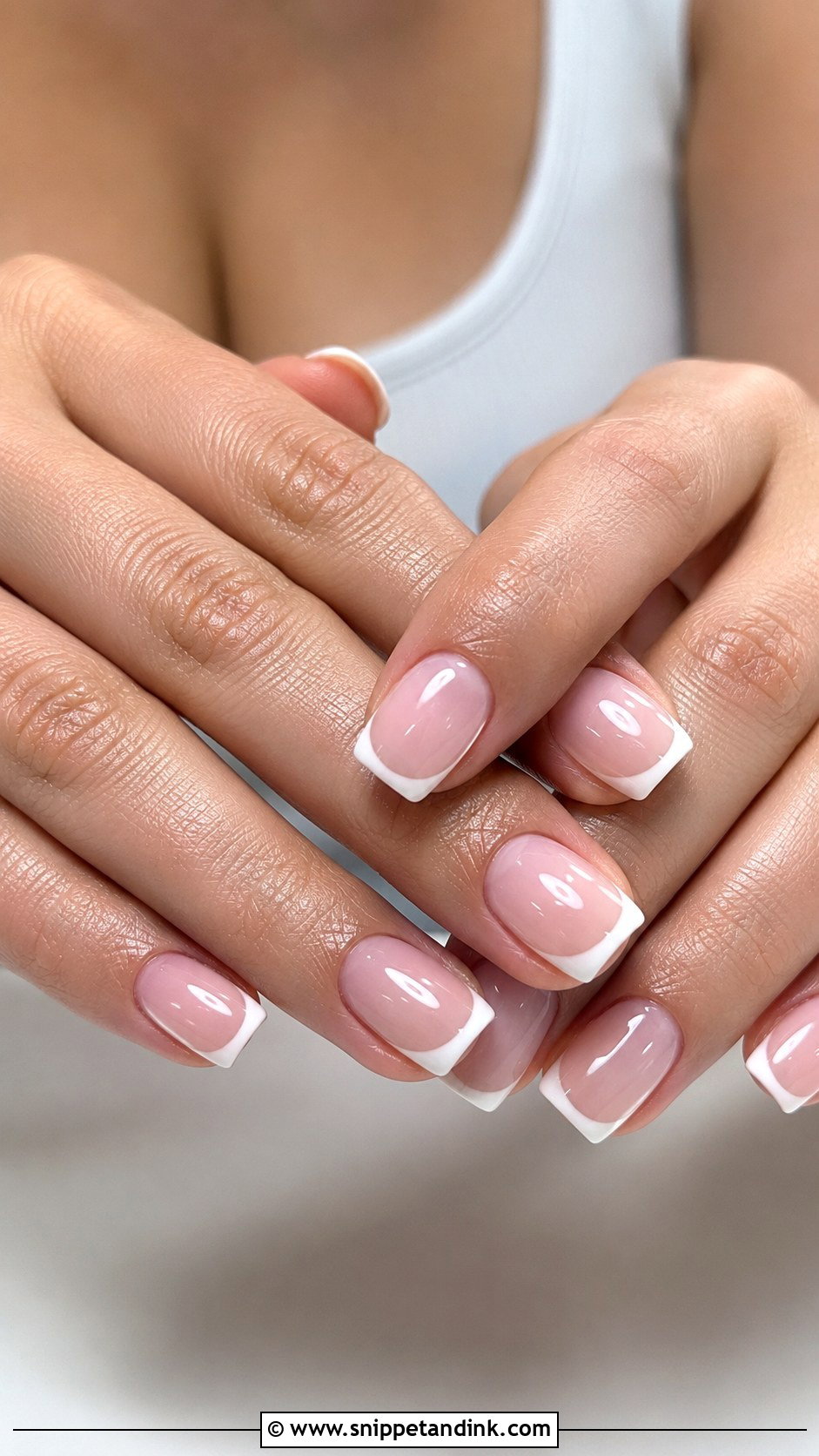 French Tip Acrylic Wedding Guest Nails - Snippet and Ink - 20 Acrylic Wedding Guest Nails