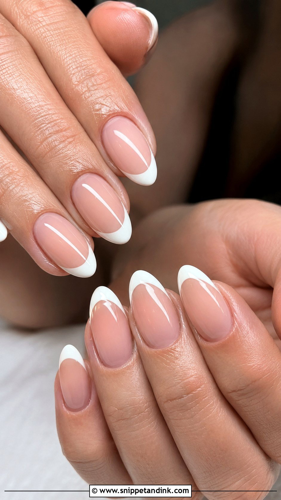 French Tip Almond Wedding Nails - Snippet and Ink - 20 Almond Nails for Wedding