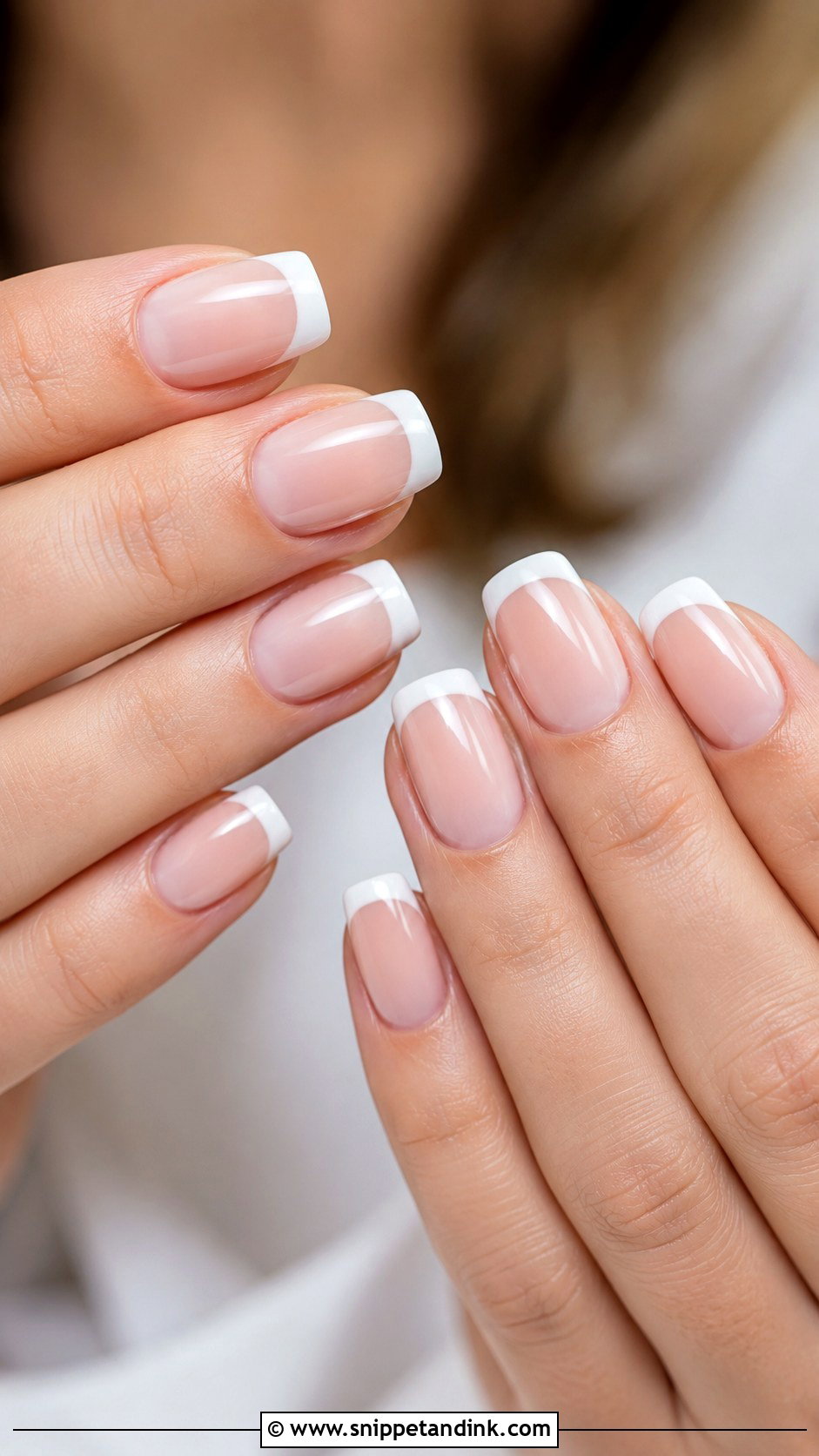 French Tip Bridal Dip Nails - Snippet and Ink - 20 Bridal Dip Nails
