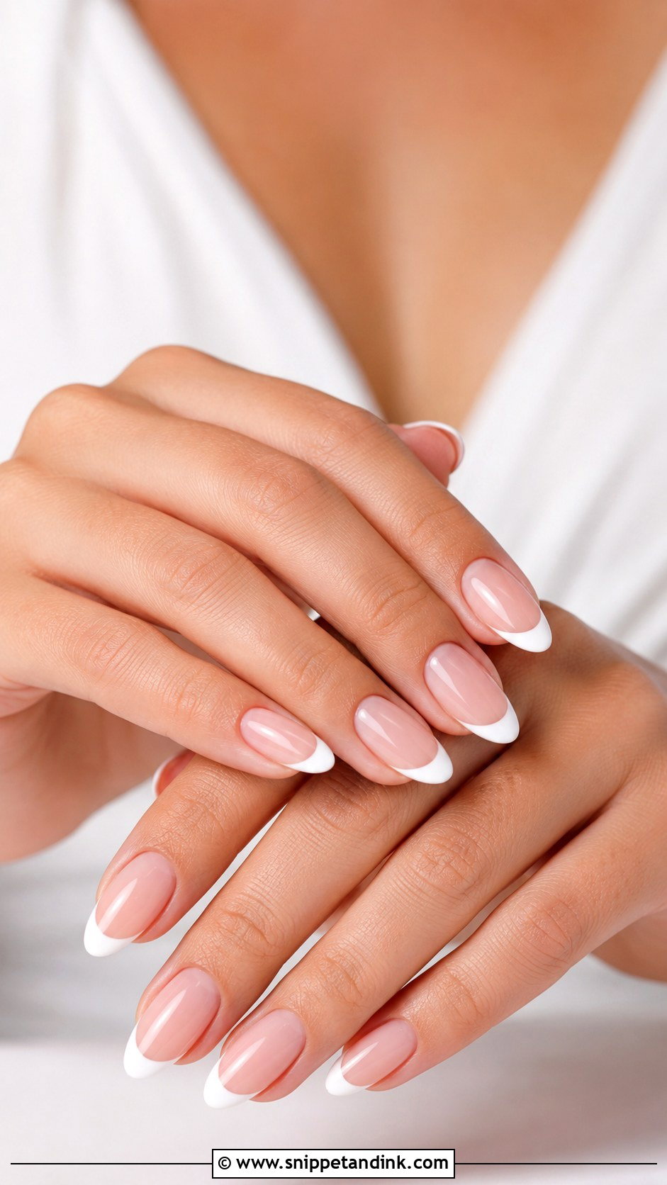 French Tip Bridal Nails - Snippet and Ink - 20 Cute Bridal Nails