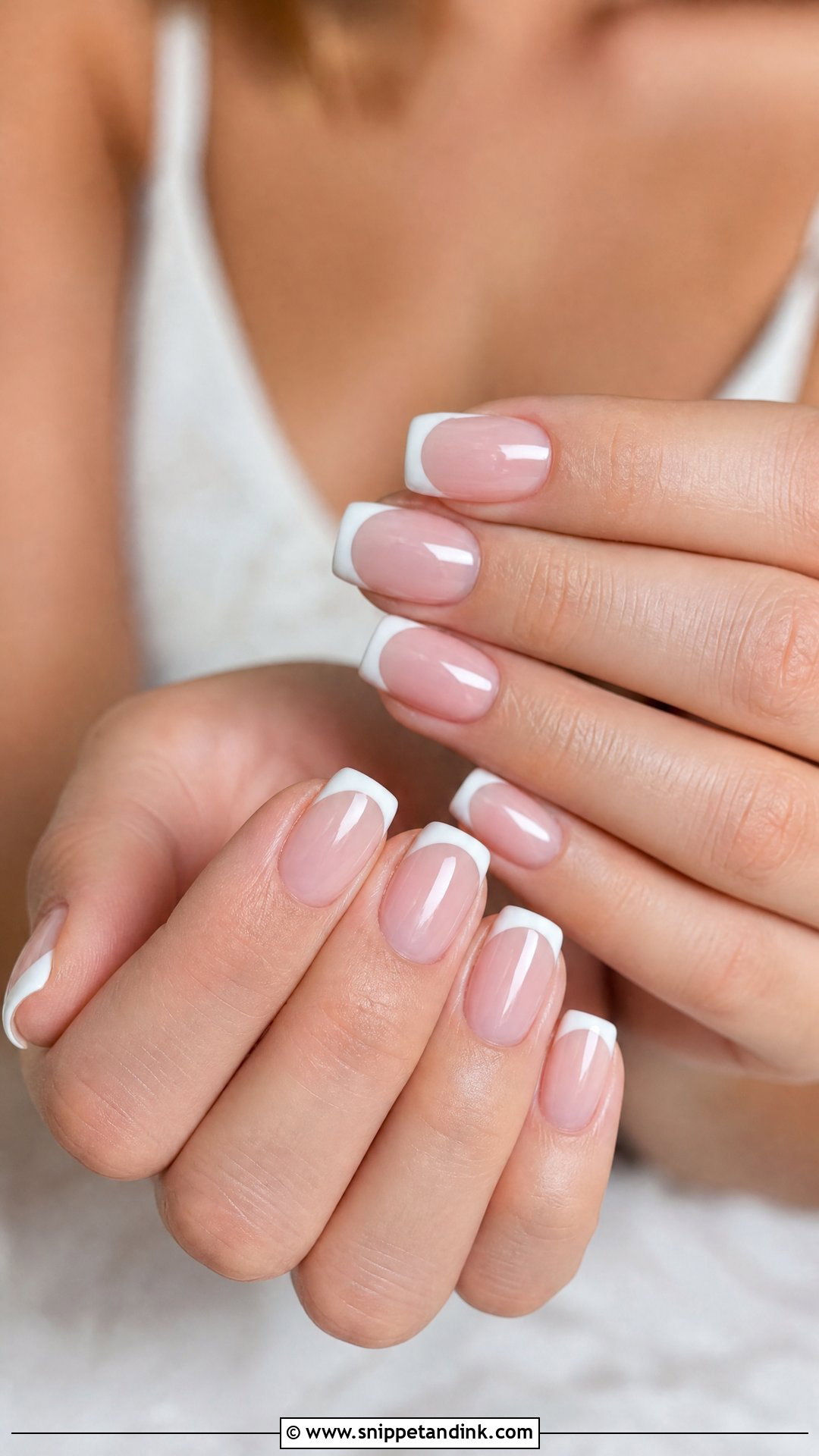 French Tip Bridal Nails - Snippet and Ink - 35 Bridal Nails Wedding