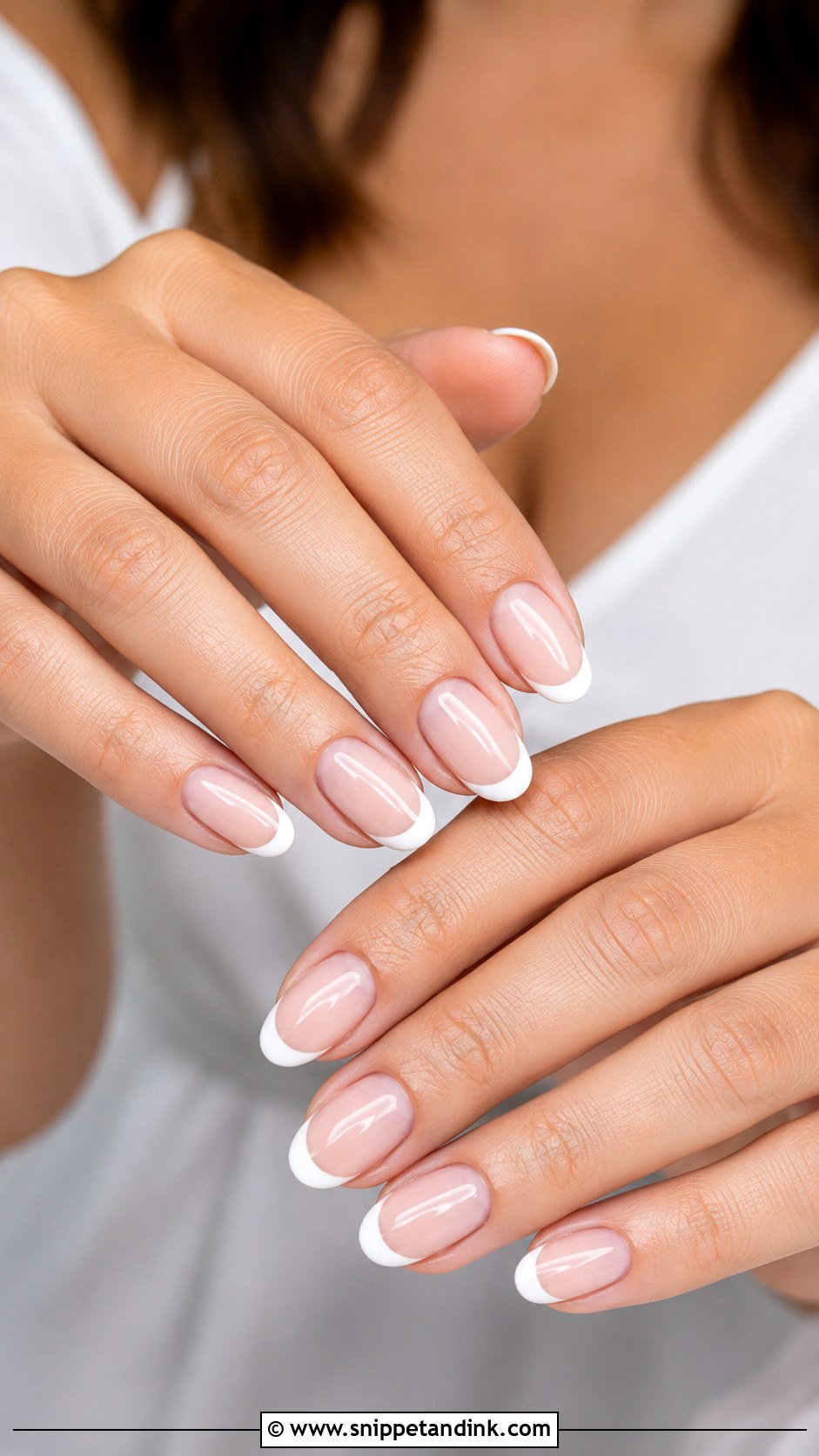 French Tip Bridal Press On Nails - Snippet and Ink - 20 Bridal Press on Nails