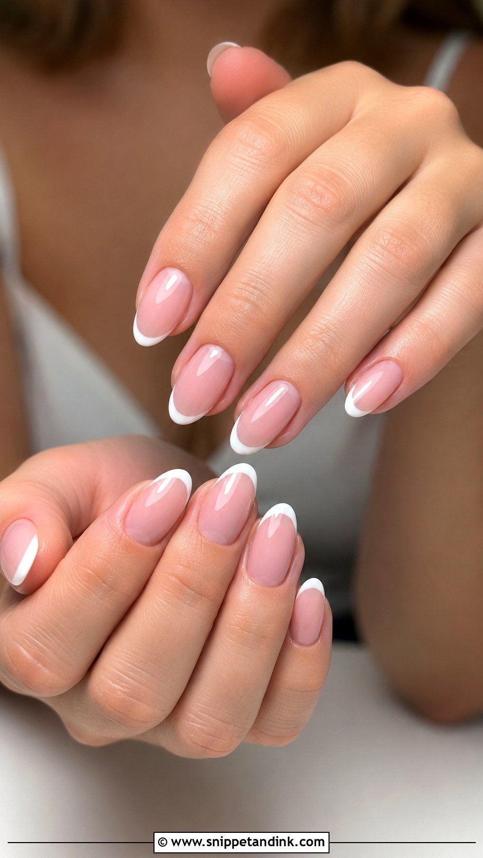 French Tip Bridesmaid Nails - Snippet and Ink - 20 Wedding Nail Inspo for Bridesmaids Ideas