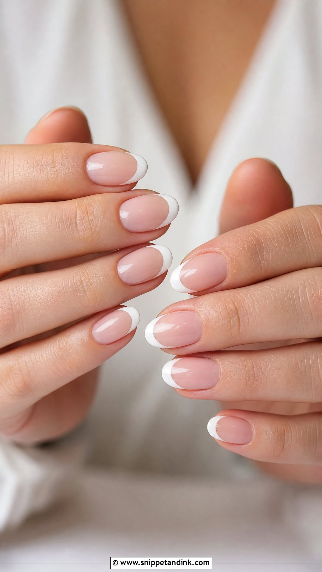 French Tip Bridesmaid Nails - Snippet and Ink - 25 Bridesmaids Nail Ideas