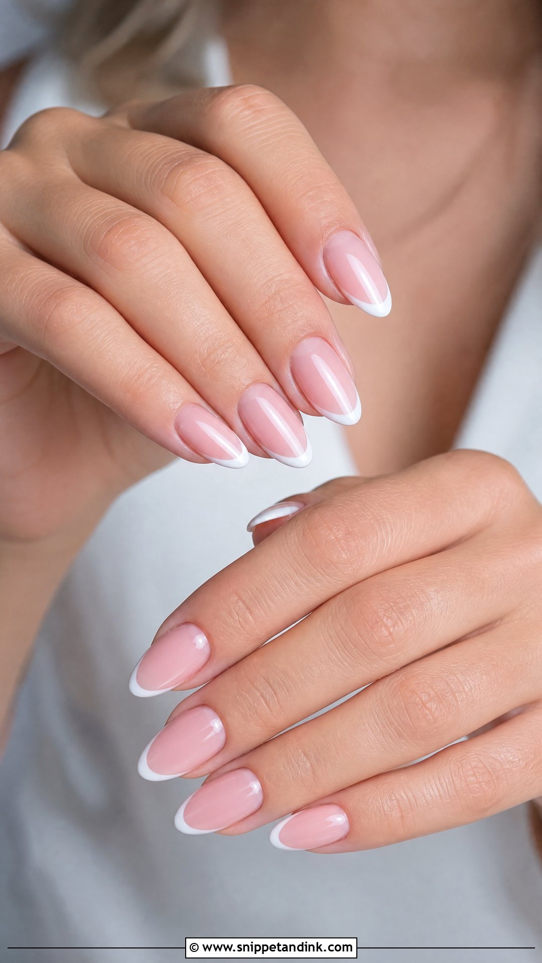 French Tip Bridesmaid Nails - Snippet and Ink - 25 Simple Bridesmaid Wedding Nails