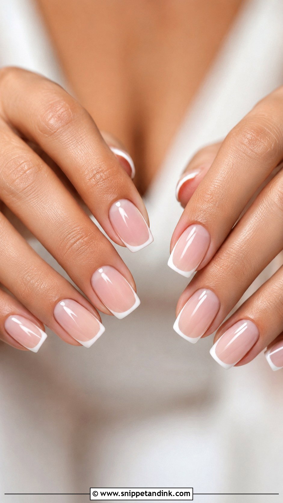 French Tip Bridesmaid Nails - Snippet and Ink - 30 Bridesmaid Nail Ideas