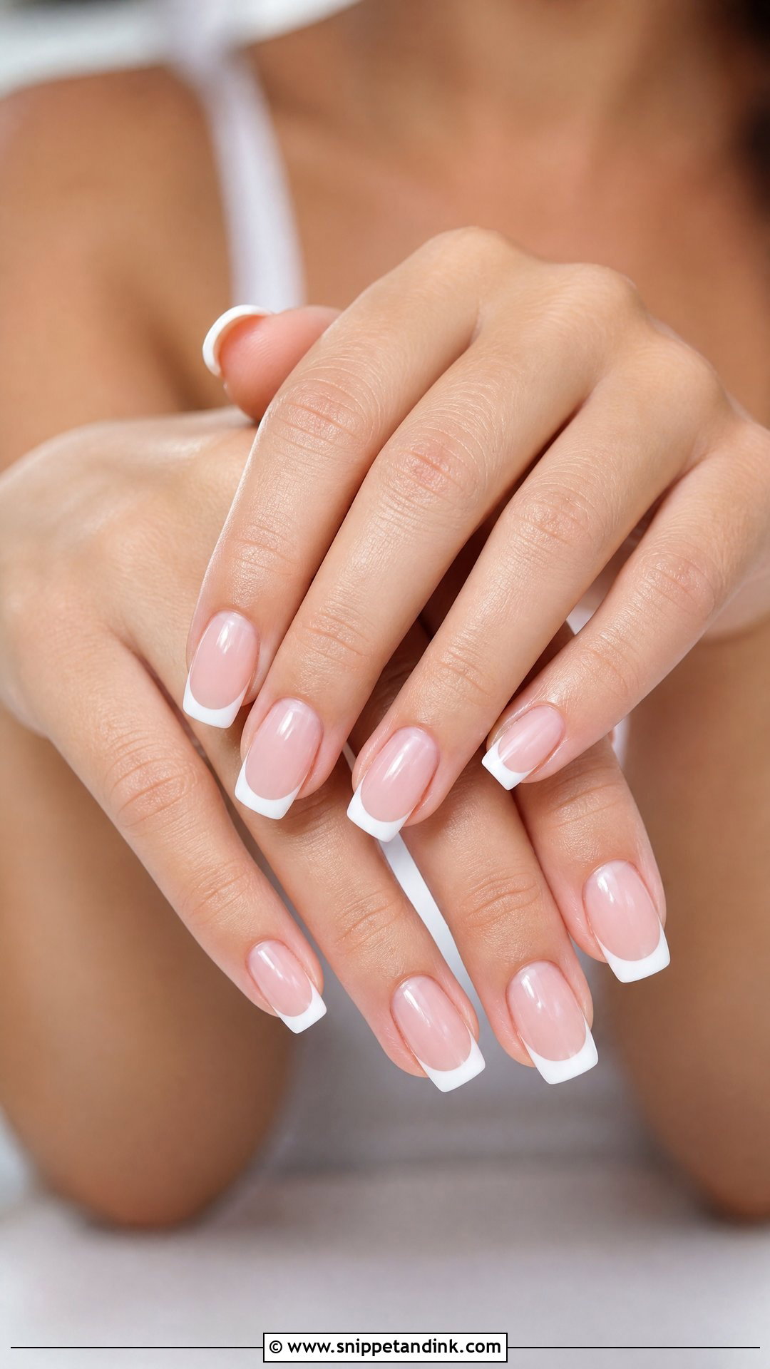 French Tip Bridesmaid Nails - Snippet and Ink - 35 Bridesmaid Nails