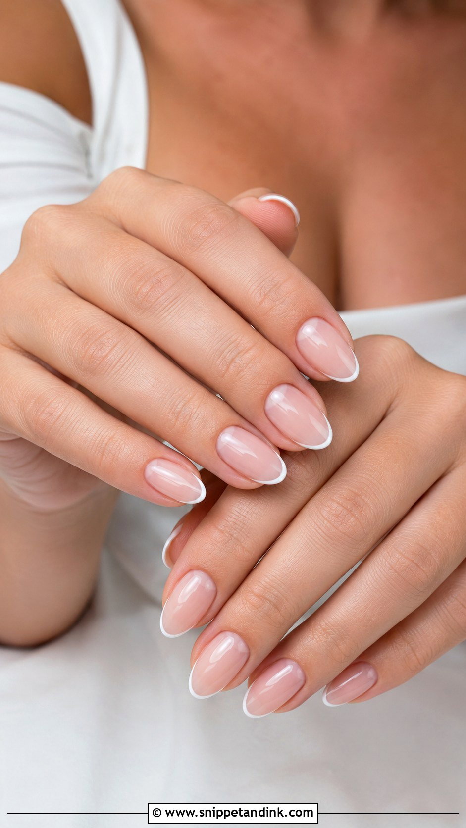 French Tip Bridesmaid Nails - Snippet and Ink - 20 Bridal Party Nails Bridesmaid