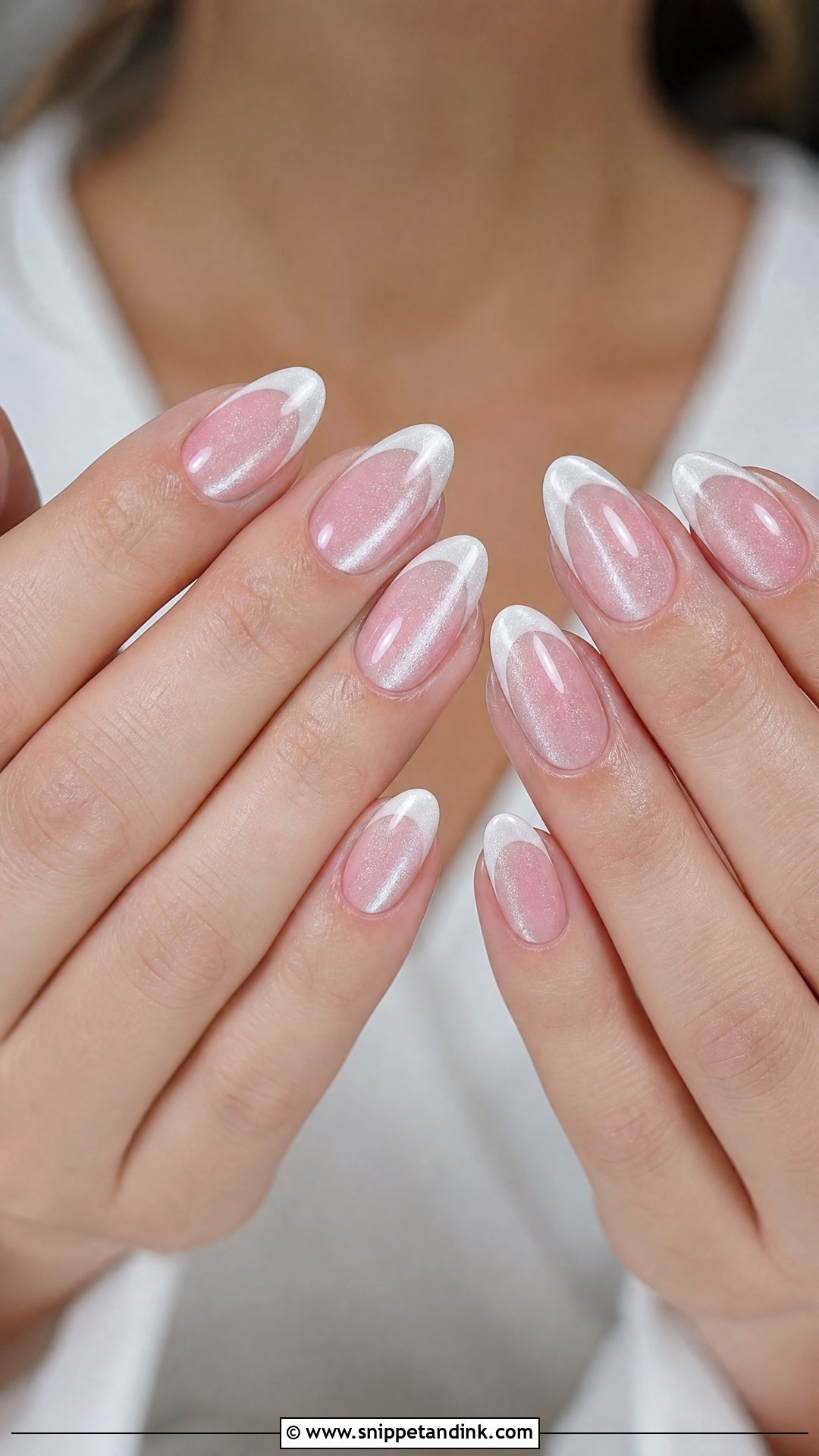 French Tip Cat Eye Wedding Nails - Snippet and Ink - 25 Cat Eye Wedding Nails