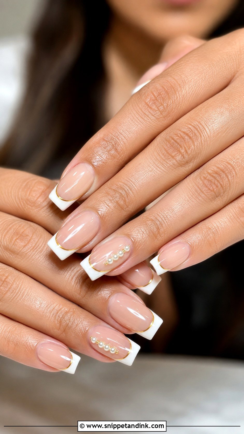 French Tip Desi Wedding Nails - Snippet and Ink - 30 Desi Wedding Nails