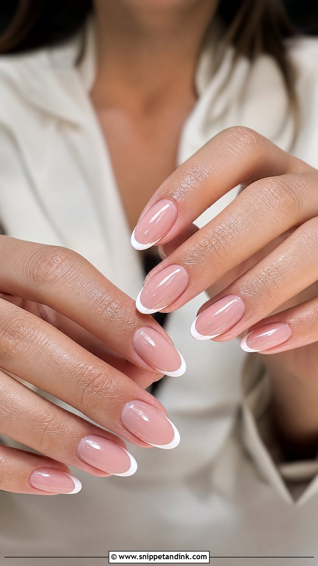 French Tip Engagement Nails - Snippet and Ink - 25 Nail Art for Engagement Brides Ideas