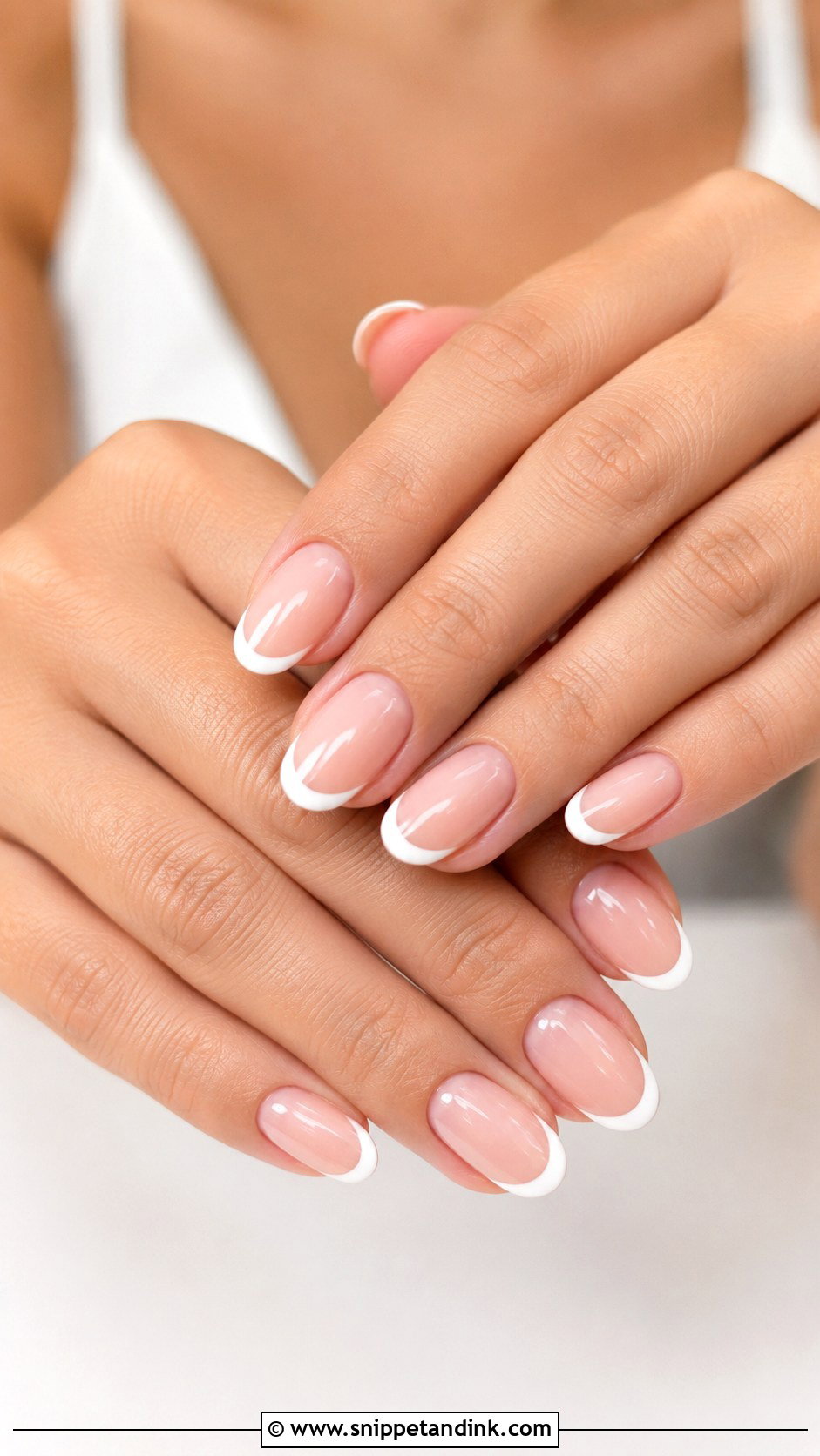 French Tip Gel Bridal Nails - Snippet and Ink - 20 Gel Wedding Nails for Bride