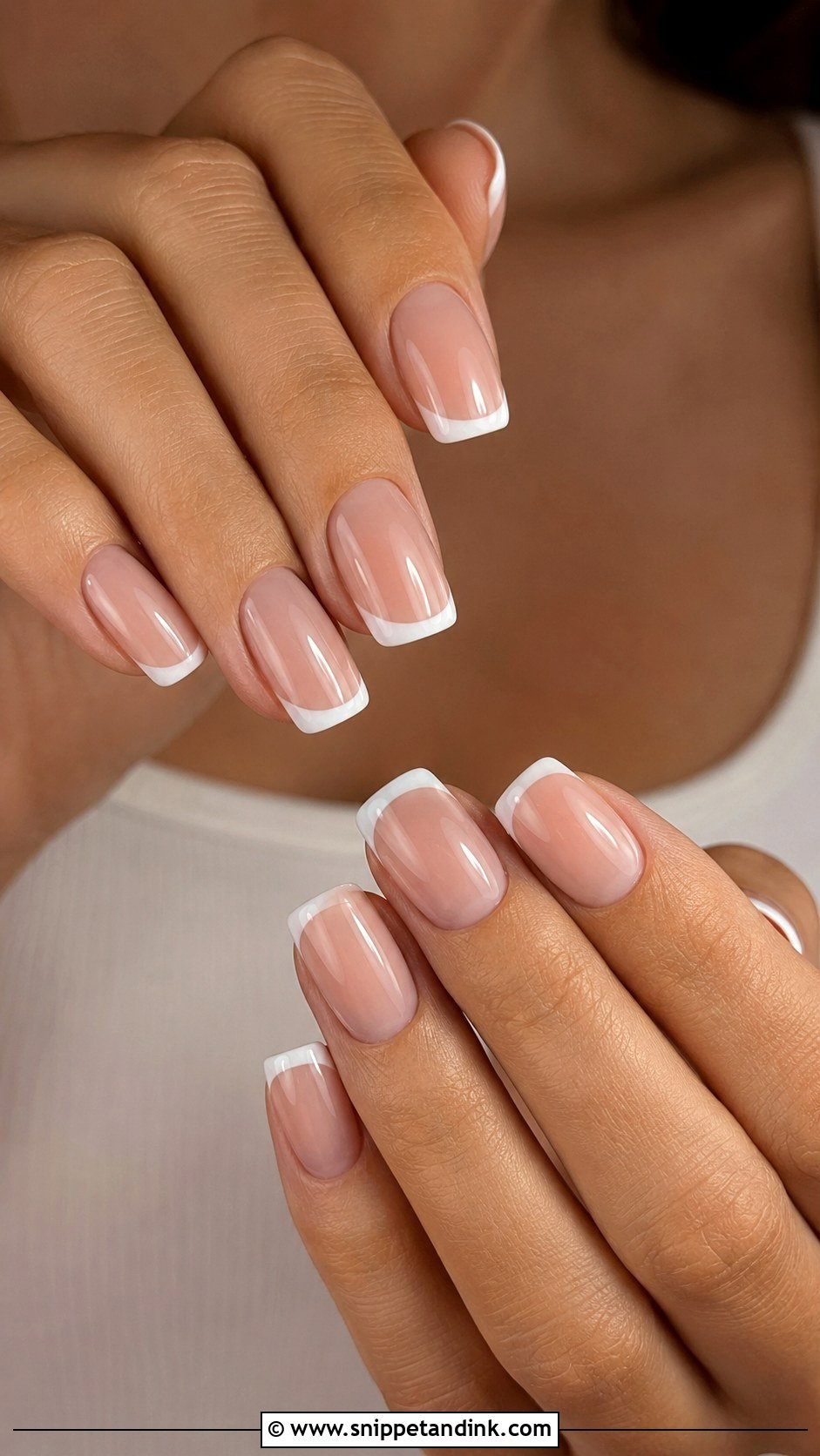 French Tip Gel Wedding Nails - Snippet and Ink - 20 Gel Nails for Wedding
