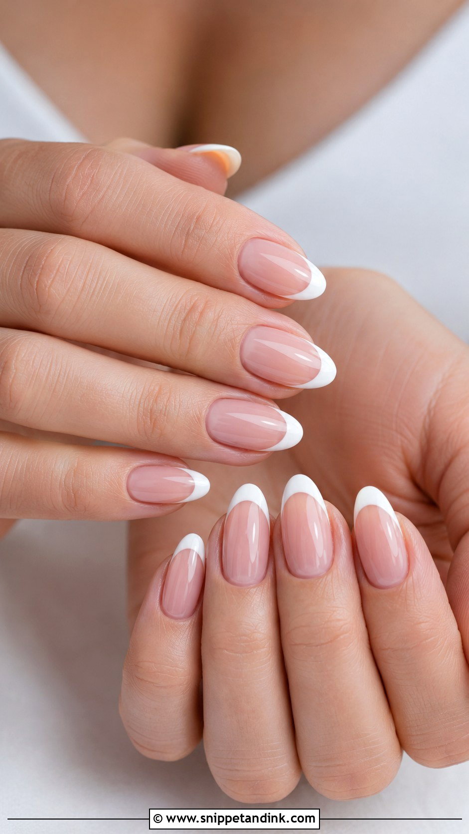 French Tip Wedding Almond Nails - Snippet and Ink - 20 Almond Nails Designs Wedding