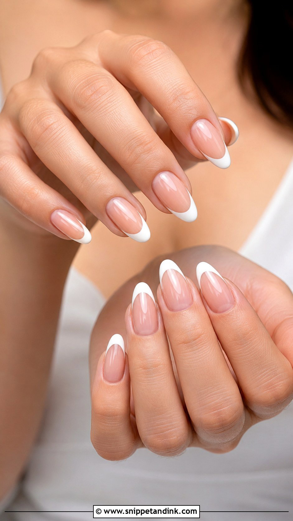French Tip Wedding Guest Nails - Snippet and Ink - 20 Nail Designs for Wedding Guest