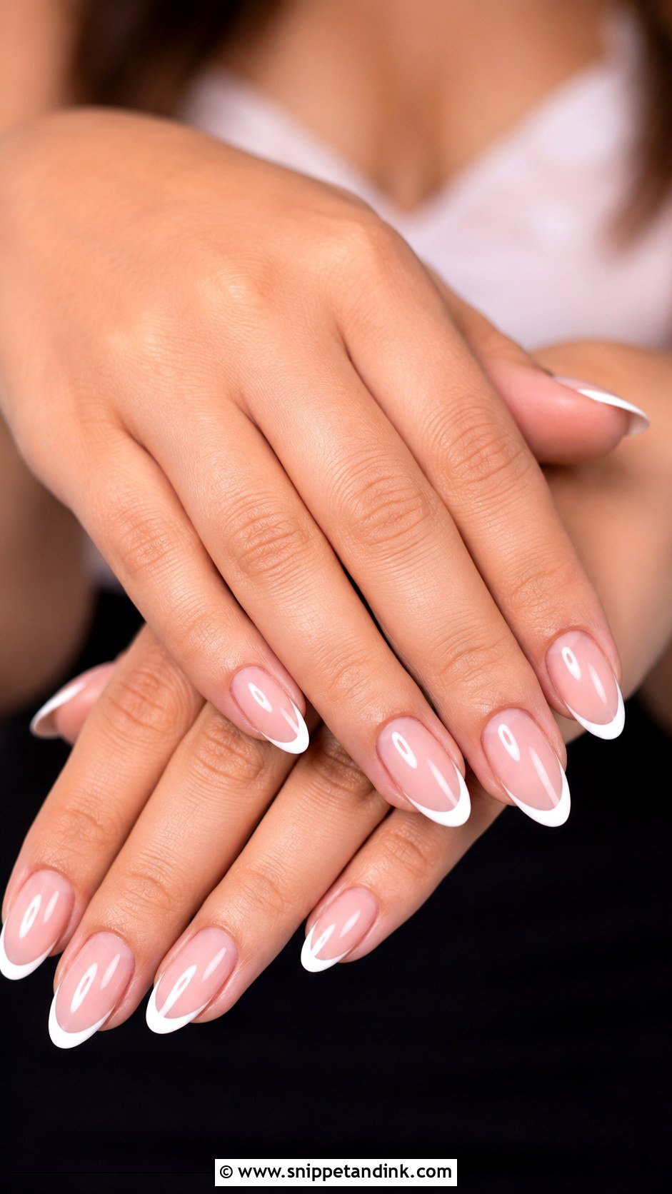 French Tip Wedding Guest Nails - Snippet and Ink - 20 Classy Wedding Guest Nails