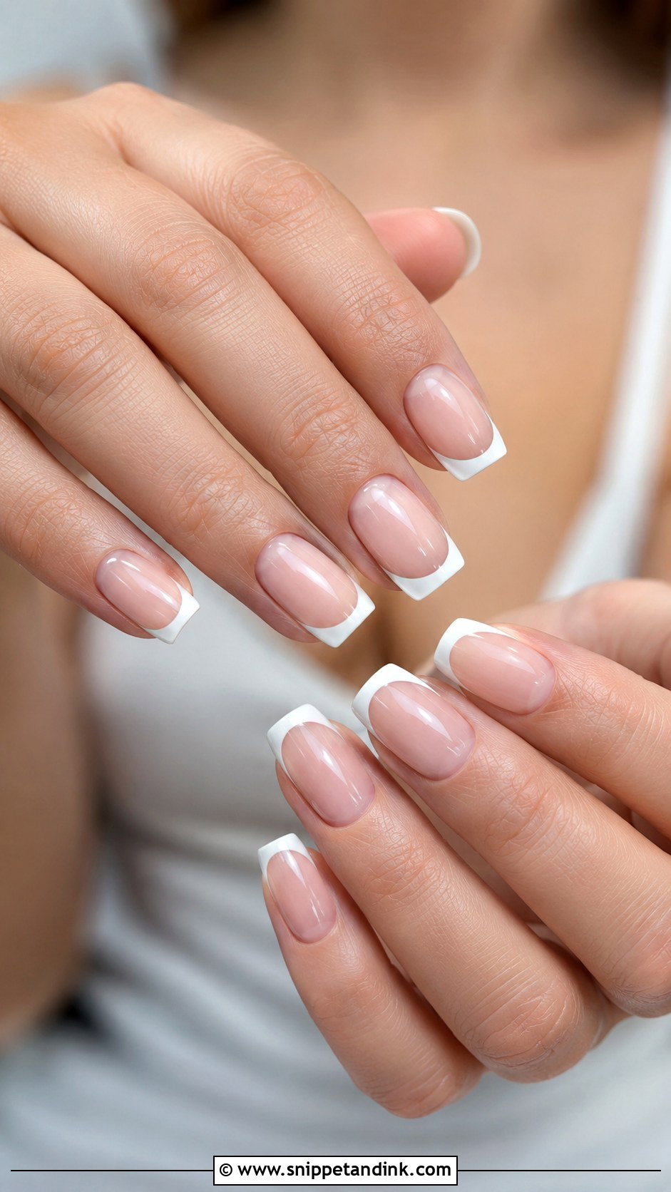 French Tip Wedding Nail Extensions - Snippet and Ink - 20 Wedding Nail Extensions Ideas