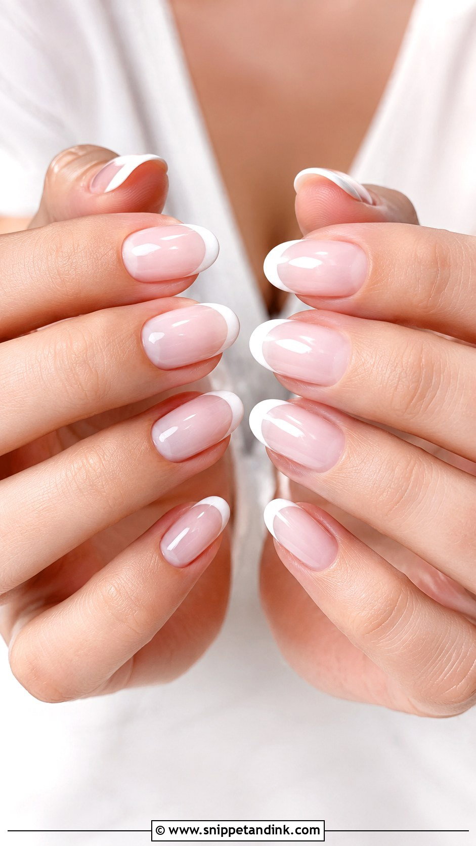 French Tip Wedding Nail Extensions - Snippet and Ink - 20 Nail Extensions for Wedding Ideas