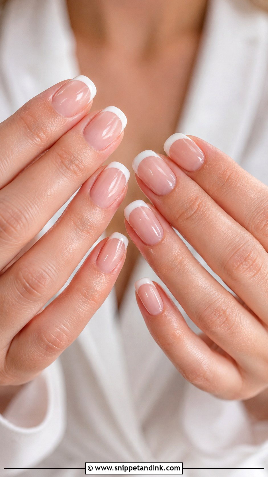 French Tip Wedding Nails - Snippet and Ink - 20 Wedding Inspired Nails