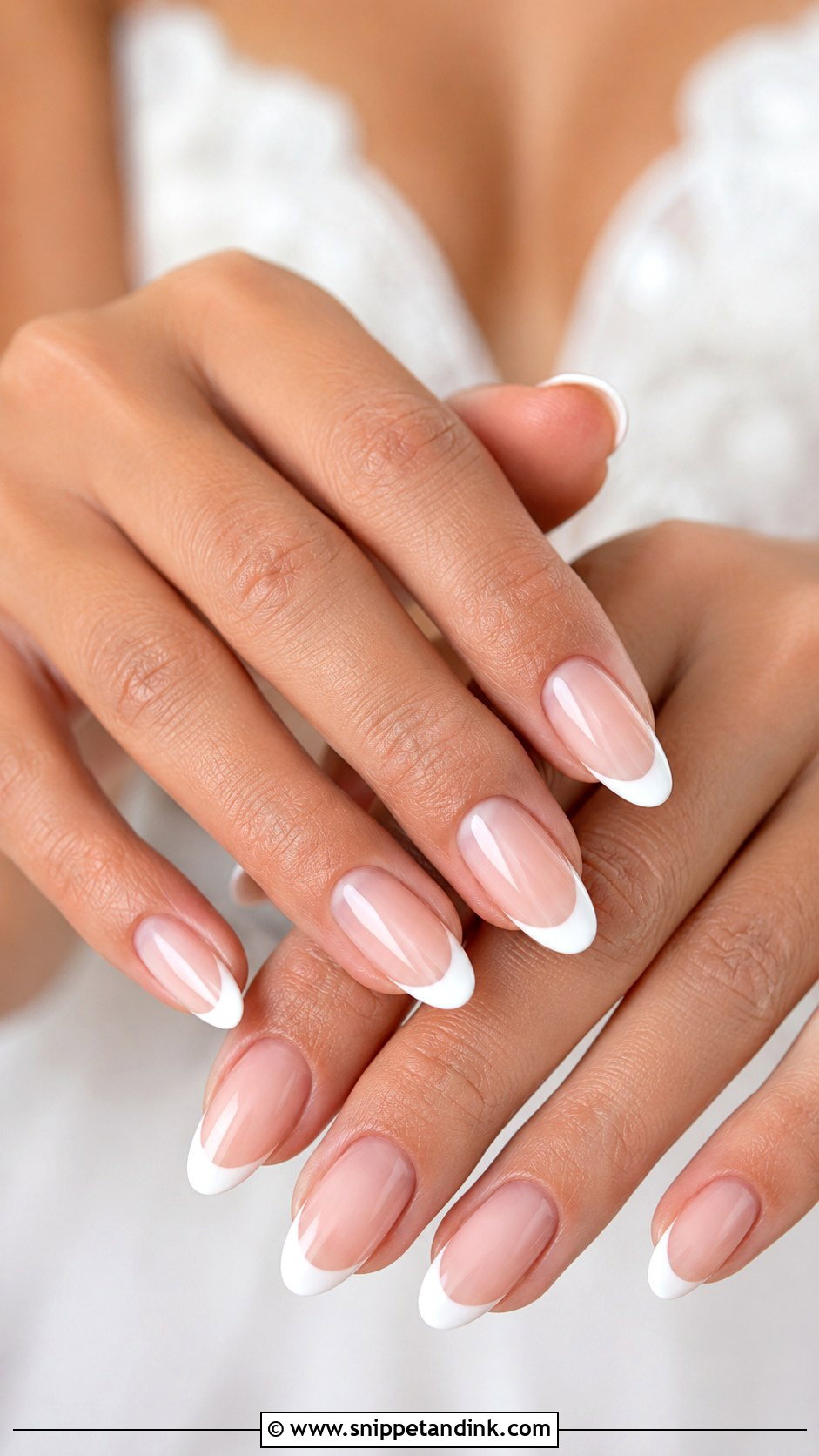 French Tip Wedding Nails For Bride - Snippet and Ink - 20 Cute Wedding Nails the Bride