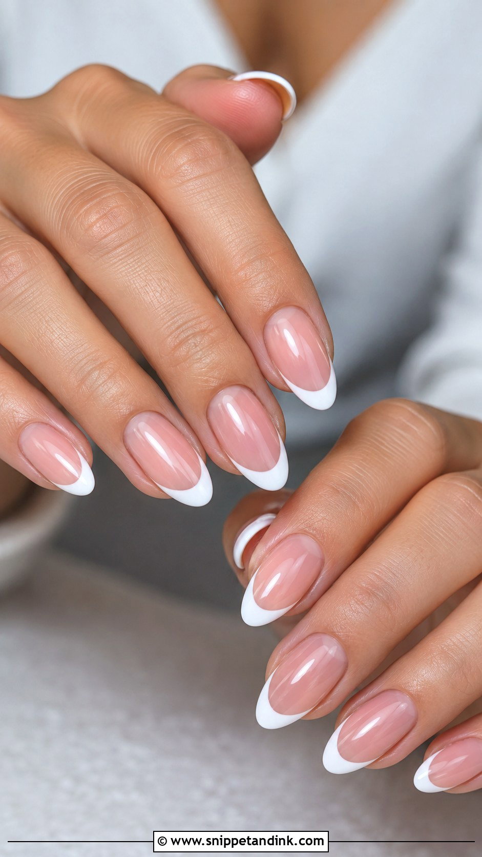 French Tip Wedding Nails - Snippet and Ink - 20 Dream Wedding Nails