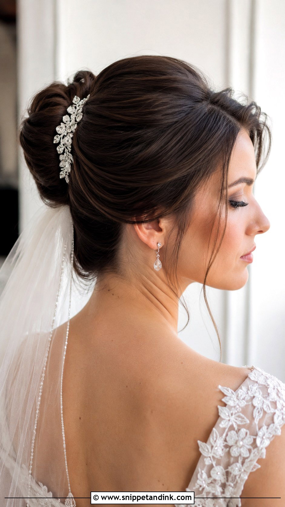 French Twist - Snippet and Ink - 25 Medium Length Wedding Hairstyles