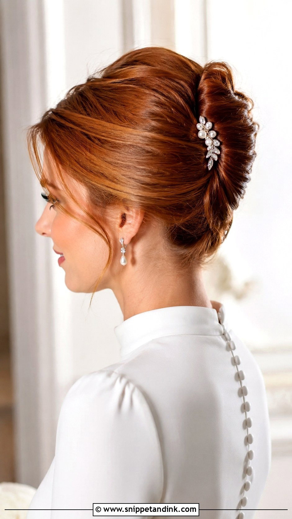 French Twist Bridal Hair - Snippet and Ink - 20 Bridal Hair Inspo 2025 Ideas