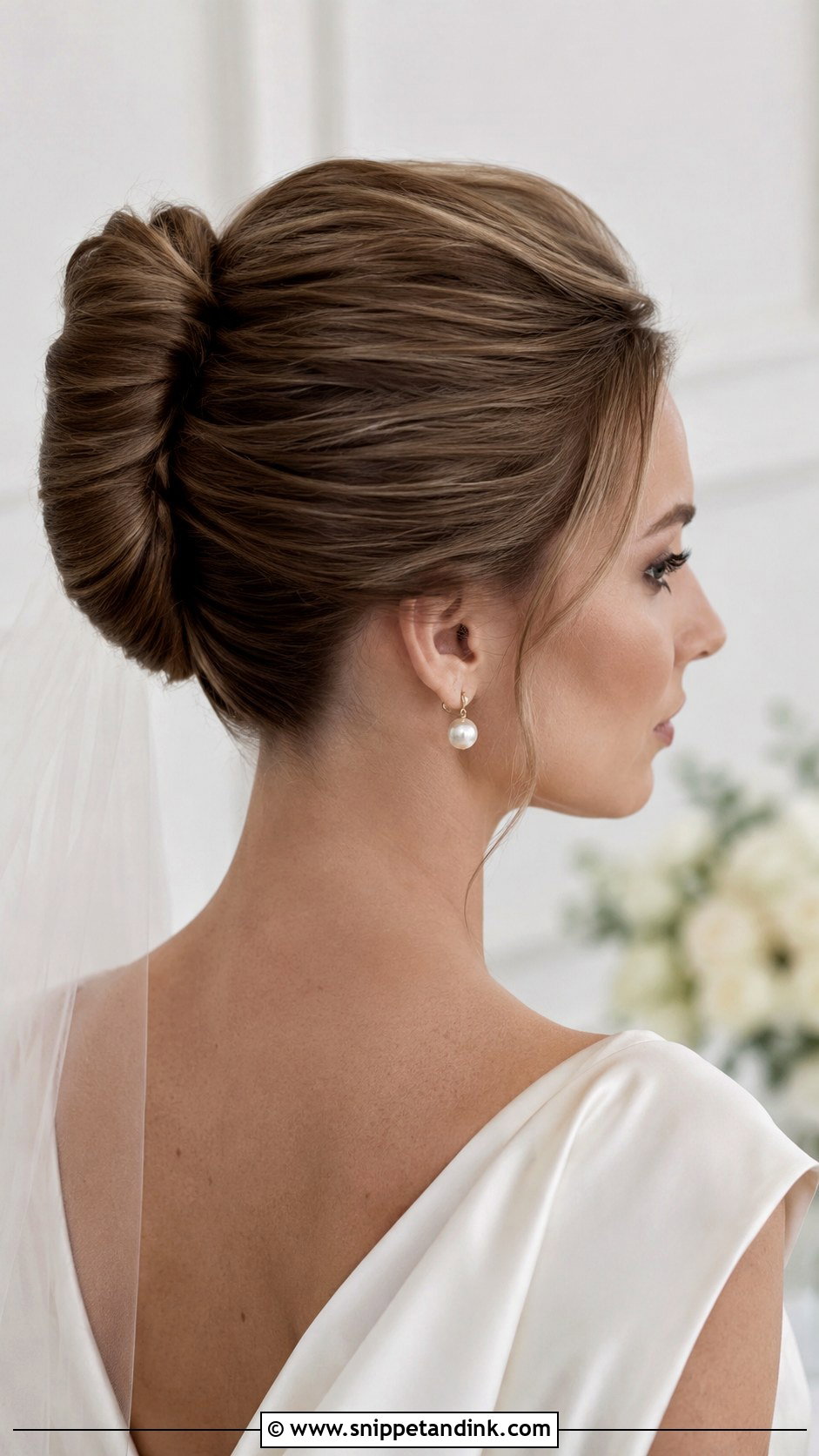 French Twist Bridal Updo - Snippet and Ink - 15 Hair Up Bridal Styles