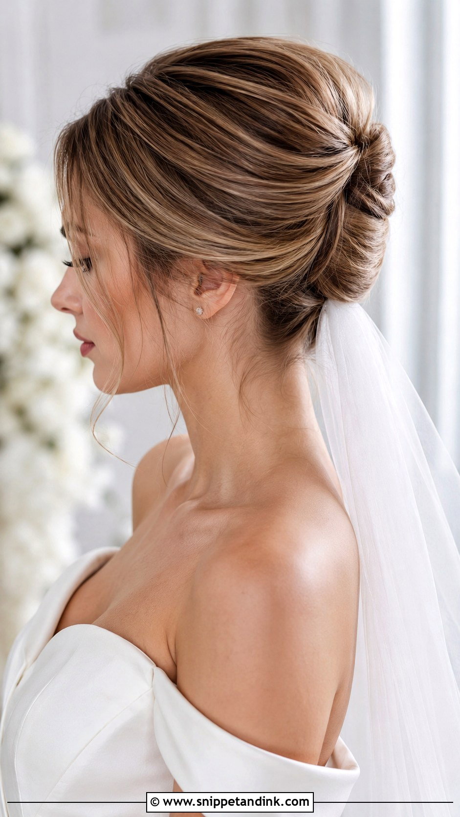 French Twist Bridal Updo - Snippet and Ink - 25 Hairstyle for Marriage Ideas